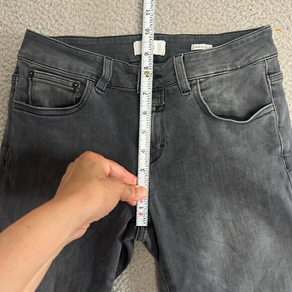 Closed Jeans BAKER Candiani Denim Grey Made in Italy Raw Chewed Hem - Picture 4 of 16